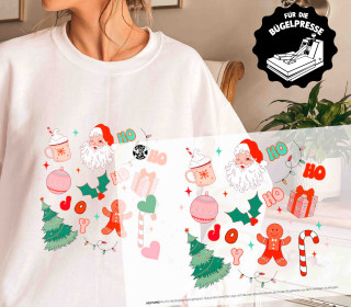 Onkel Bo's Bügelbilder - DIN A4 - Hippie X-Mas - BIG - Weihnachten