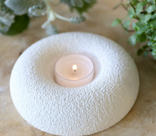 Silikon - Gießform - Kerzenteller - Kerzenkranz - Rund - für Teelichter Ø 4cm - vielfältig nutzbar