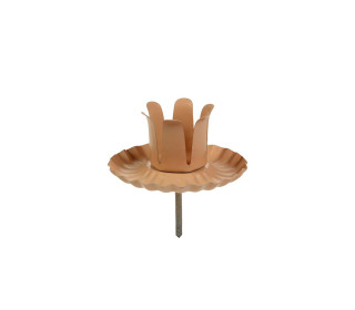 1 Kerzenhalter - Adventskranzstecker - 50mm - Für Dekorationen - Apricot