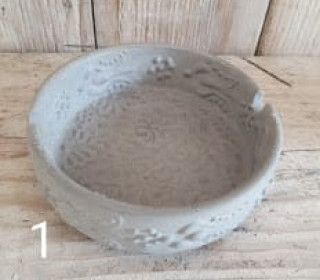 Silikon - Gießform - Aschenbecher - wunderschöne Muster - Kleine Größe - Muster 1 - vielfältig nutzbar