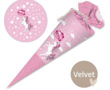 DIY-Nähset Schultüte - GESCHWISTERTÜTE - Magic Einhorn - Velvet - abby and amy