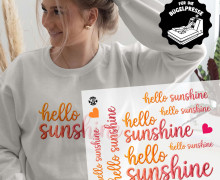 Onkel Bo's Bügelbilder - DIN A4 - Hello Sunshine - Stickoptik - BIG