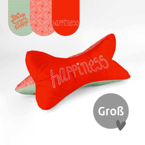 DIY-Nähset - Leseknochen - Groß - Happiness - ela ideen - Velvet - abby and amy