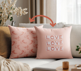Genähtes Kissen inkl. Ode an die Liebe - Love - Lausemia Design Studio - Mein Hanseherz