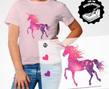 Onkel Bo's Bügelbilder - DIN A4 - Glitter Unicorn - Pink
