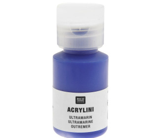 Acrylfarbe - Acrylini - 22ml - Matt - Geruchsarm - Rico Design - Ultramarin