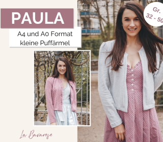 Strickjacke Paula, PDF Schnittmuster Gr. 32 bis 50