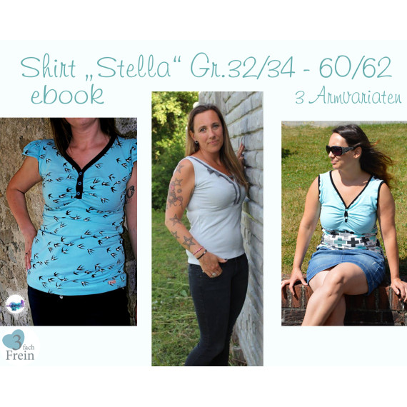 eBook - Shirt "Stella" Gr. 32/34 - 60/62