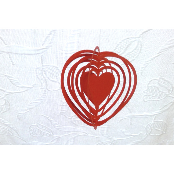 Herz Hängedeko Plotterdatei SVG DXF