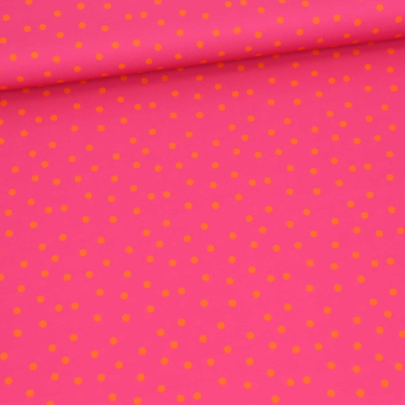 Badelycra - Punkteliebe - Pink/Orange - abby and amy