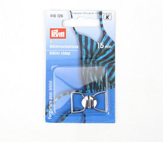 1 Bikini- und Gürtelverschluss - Metall - 15mm - Prym - Silber