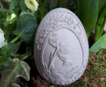 Silikon - Gießform - Osterei - mit Hase - Ei - vielfältig nutzbar