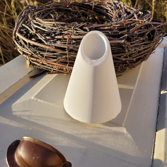 Silikon - Gießform - Vase - Konisch - Abgeschrägte Öffnung - glatt - vielfältig nutzbar