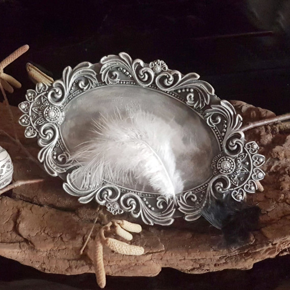 Silikon - Gießform - Tablett - Rahmen - Verziert - Oval - vielfältig nutzbar