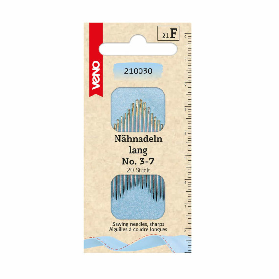 20 Nähnadeln - Lang - No. 3-7 - veno