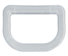1 D-Ring - 40mm - Taschenring - Kunststoff - Transparent