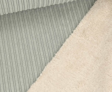 Cord - Breitcord - Fell - Hellgrau/Creme