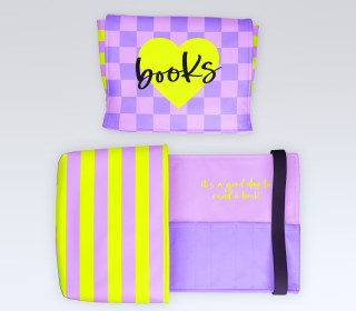 DIY-Nähset - Buch-Organizer - I Love Books - studio.mARTinchen - Softshell - abby and amy