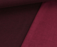 Leichter Alpenfleece - Purring Fur - Kuschelstoff - 260g - Uni - Bordeaux Meliert