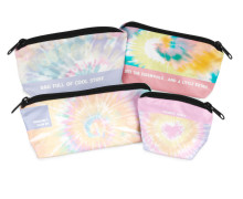 DIY-Nähset - Velvet - Knautschtaschen - 4 Täschchen -  Tie-Dye Love - Batik - abby and amy