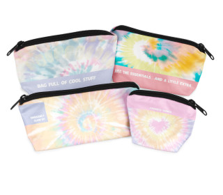 DIY-Nähset - Velvet - Knautschtaschen - 4 Täschchen -  Tie-Dye Love - Batik - abby and amy