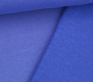 Kuschelsweat Light - Uni - Blau - Sweat Angeraut 