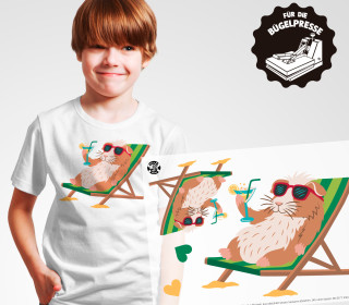 Onkel Bo's Bügelbilder - DIN A4 - Guinea Pigs in Summer - Liege - Kristina Hölzl - BIG