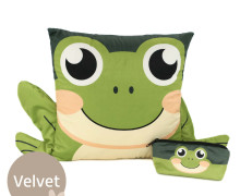 Kissenstoff - DIY-Tierkissen - Adorable Animals - Frosch - Velvet - abby and amy