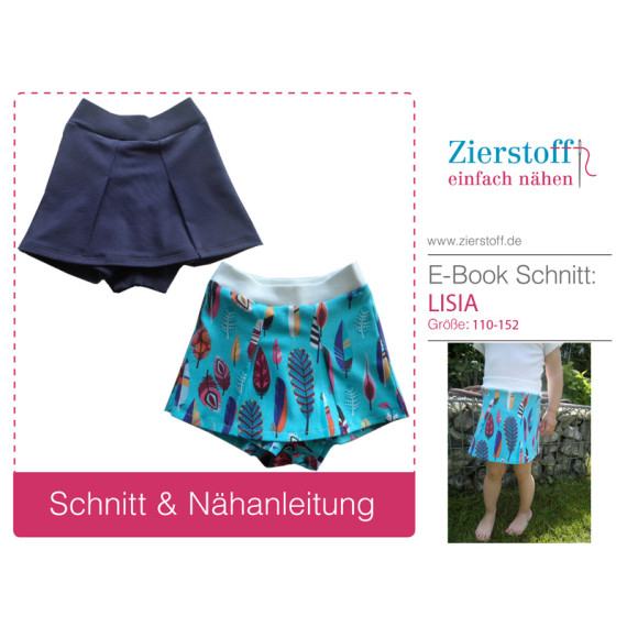 E-BOOK – Hosenrock/Skort “LISIA”, Gr. 110 – 152