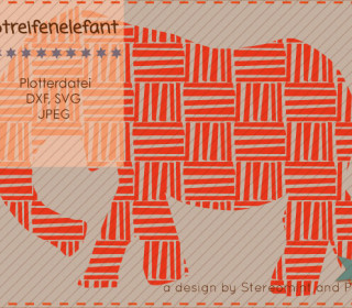 Plotter Datei - Streifenelefant