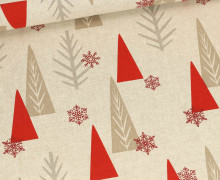 Half Panama - Baumwolle - Weihnachten - Bäume - Natur