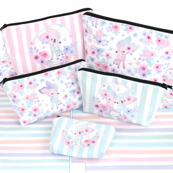DIY-Nähset - Softshell - Fleece - 5 Wetbags - BlossomKitz - NIKIKO - abby and amy