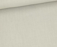 Baumwolle - Webware - Vintage - Leinenoptik - Uni - Kieselgrau