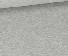 Leichter Sommersweat - French Terry - Qjutie - Uni - Hellgrau Meliert - 651