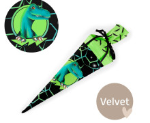 DIY-Nähset Schultüte - GESCHWISTERTÜTE - Minty Dinosaur Myles - Velvet - abby and amy