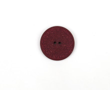 1 Hanf/Polyesterknopf - Rund - 28mm - 2-Loch - Recycelt - Muster - Bordeaux