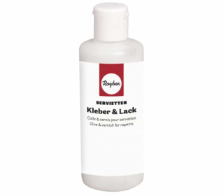 Servietten Kleber & Lack - 80ml - Auf Wasserbasis - Rayher