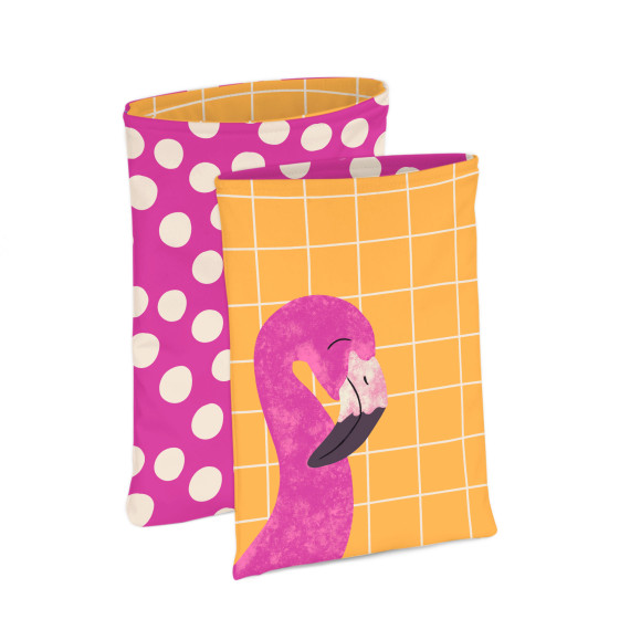 DIY-NÄHSET - Buchtasche - Tierisch Bunt - Flamingo - Andrea Liesert - Softshell - abby and amy