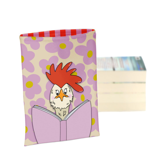 DIY-NÄHSET - Buchtasche - I Am A Booklover - Chicken - Cherry Picking - Softshell - abby and amy