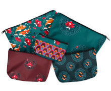 DIY-Nähset - Softshell - Fleece - 5 Wetbags - Colorful Koi - Frida Kreativ - abby and amy