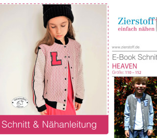 E-BOOK – Collegejacke mit Knöpfen „Heaven“, Gr. 110 – 152