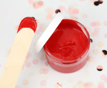 Siebdruckfarbe - Chili Rot - 100ml - wasserbasiert - vegan - für Textil
