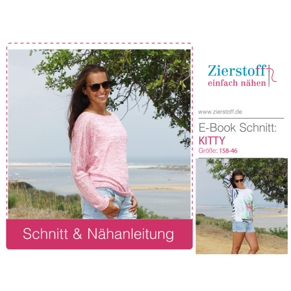 E-BOOK – Fledermausshirt “KITTY” Gr. 158 – Damengr. 46