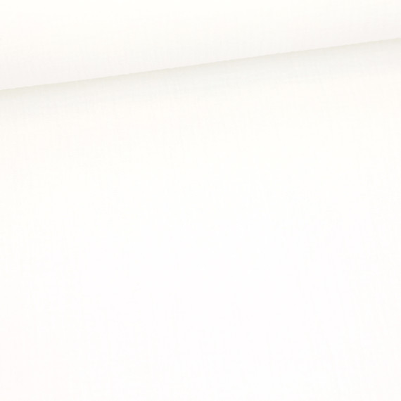 Musselin - Muslin - Double Gauze - Uni - Warmweiß