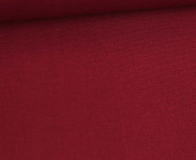 Stoff - Cretonne - Baumwolle - Webware - Uni - 145cm - Weinrot