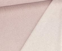 Strickstoff - Feinstrick - Meliert - Creme/Altrosa