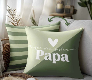 Genähtes Kissen inkl. Inlet - Für den besten Papa - Mein Hanseherz