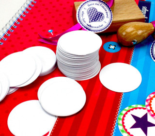 100 Stempelpäppchen - Kreise - Stanz Päppchen