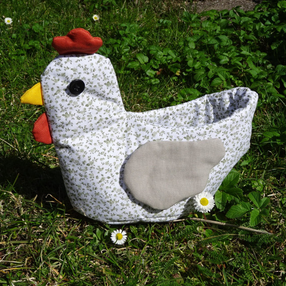 E-Book - Huhn Utensilo Korb Körbchen Osterkorb Osterkörbchen nähen Deutsch und Englisch