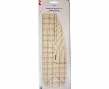 1 Premium Bügellineal - 30cm x 10cm - Hitzebeständig - Transparent - veno